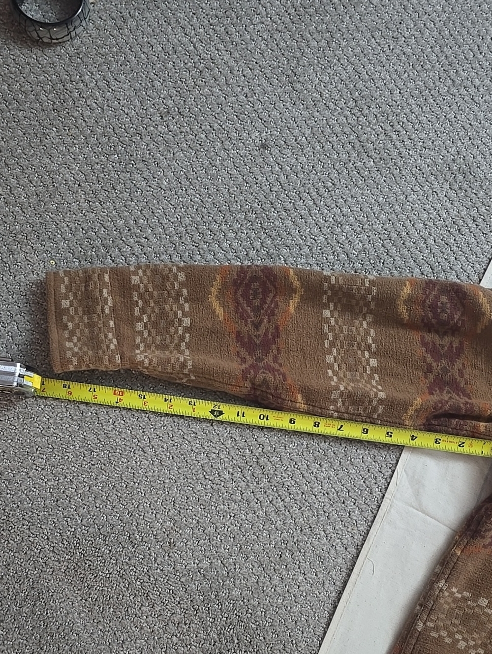 Pendleton Brown & Tan Patterned Lightweight Wool Shirt Jacket - Picture 5 of 10